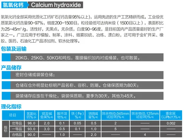 1250目氫氧化鈣